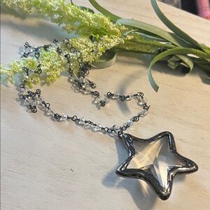Oak&Ivy gunmetal necklace with star pendant